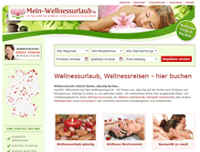 Tablet Screenshot of mein-wellnessurlaub.de